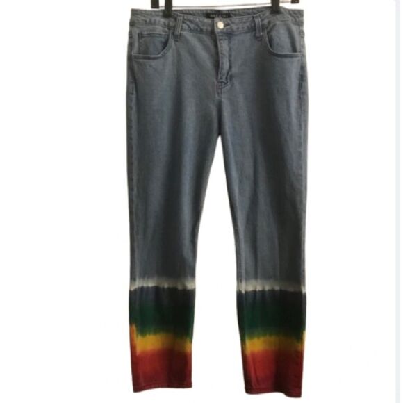 Baccini Rainbow Straight Leg Ankle Jeans 12 - Picture 1 of 7